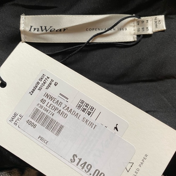 In Wear Copenhagen wool blend mini skirt NWT - Picture 3 of 3